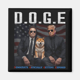 Funny D.o.g.e Doge Demokraten offiziell bekommen E Magnet