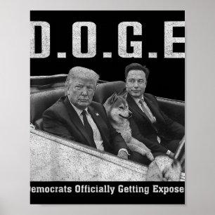 Funny D.o.g.e Doge Demokraten offiziell bekommen E Poster