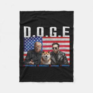Funny D.o.g.e Doge Demokraten offiziell bekommen Fleecedecke