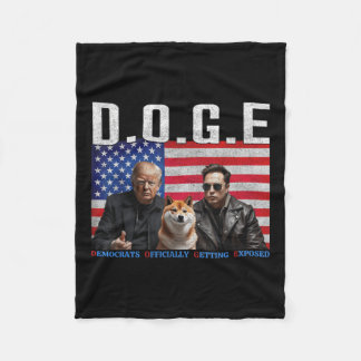 Funny D.o.g.e Doge Demokraten offiziell bekommen Fleecedecke
