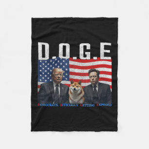 Funny D.o.g.e Doge Demokraten offiziell bekommen Fleecedecke