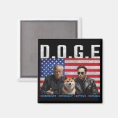 Funny D.o.g.e Doge Demokraten offiziell bekommen Magnet (Vorderseite/Rückseite)