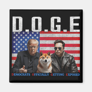 Funny D.o.g.e Doge Demokraten offiziell bekommen Magnet
