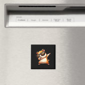 Funny Dab Animal Dabbing Hamster Meme Magnet (In Situ (Geschirrspüler))