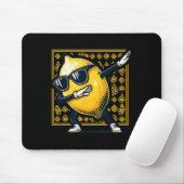 Funny Dab Lemon Dancing Dabbing Retro Frucht Mousepad (Mit Mouse)
