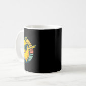 Funny Dab Lemon Dancing Dabbing Retro Obst 3 Kaffeetasse (Vorderseite Links)