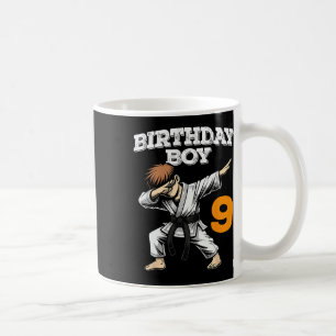 Funny Dabbing 9th Birthday Boy Karate 9 Year Old B Kaffeetasse