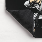 Funny Dabbing 9th Birthday Boy Karate 9 Year Old B Mousepad (Ecke)