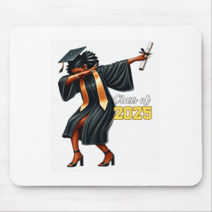 Funny Dabbing Abschluss Grad Cl von 2025 Frauen Gi Mousepad
