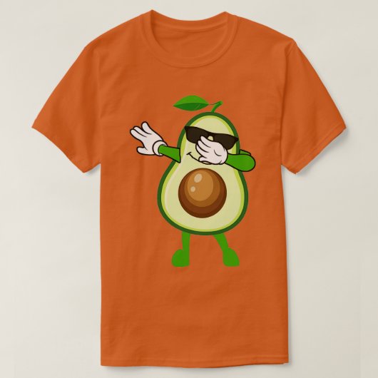 Funny Dabbing Avocado Lover T-Shirt (Design vorne)