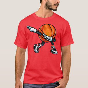 Funny Dabbing Basketball Tanz mit Schuhen Maskottc T-Shirt