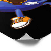 Funny Dabbing Bowling Geschenk für Bowler Dancer K Poster (Ecke)