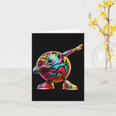 Funny Dabbing Bowling Ll Bowler Bowling Lover Karte (Gelbe Blume)