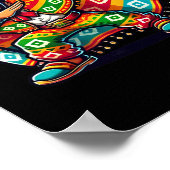 Funny Dabbing Boys Mexican Poncho Cinco De Mayo Poster (Ecke)