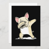 Funny Dabbing Bulldog Dog Dankeskarte (Vorne/Hinten)