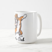 Funny Dabbing Bulldog "Let's Dab" Tasse (VorderseiteRechts)