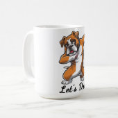 Funny Dabbing Bulldog "Let's Dab" Tasse (Vorderseite Links)