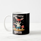 Funny Dabbing Bunny Happy Easter Bruh Kaffeetasse (Links)
