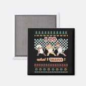 Funny Dabbing Cat - Ich tue, was ich Gewollt habe Magnet (Vorderseite/Rückseite)