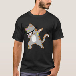 Funny Dabbing Cat Kitty with Shades Humor Shirt 