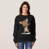 Funny Dabbing Chihuahua Sweatshirt (Vorne ganz)