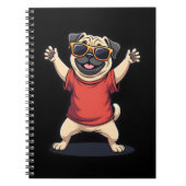 Funny Dabbing Dab Mops Hunde Tiere Tanz Tier Welpe Notizblock (Vorderseite)