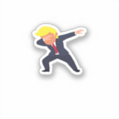 Funny Dabbing Design Classic Aufkleber (Vorderseite)