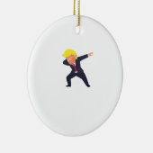 Funny Dabbing Design Classic Keramik Ornament (Rechts)