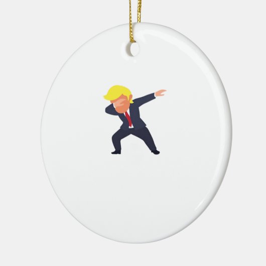Funny Dabbing Design Classic Keramik Ornament (Links)