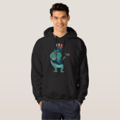 Funny Dabbing Dinosaur 4th July Amerisaurus T Rex  Hoodie (Vorne ganz)
