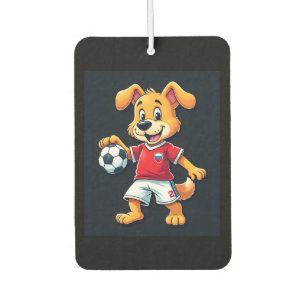 Funny Dabbing Dog Russland Fußball Jersey Russisch Autolufterfrischer