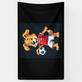Funny Dabbing Dog Russland Fußball Jersey Russisch Banner (Vertikal)