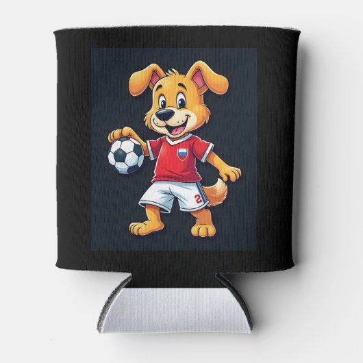 Funny Dabbing Dog Russland Fußball Jersey Russisch Dosenkühler (Vorderseite)