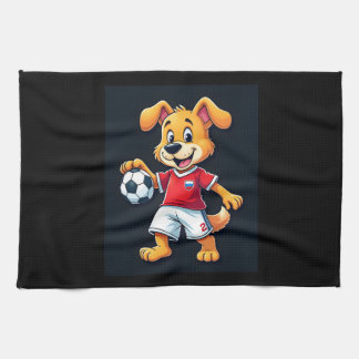 Funny Dabbing Dog Russland Fußball Jersey Russisch Geschirrtuch