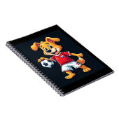 Funny Dabbing Dog Russland Fußball Jersey Russisch Notizblock (Rechte Seite)