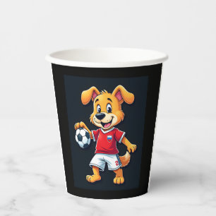 Funny Dabbing Dog Russland Fußball Jersey Russisch Pappbecher
