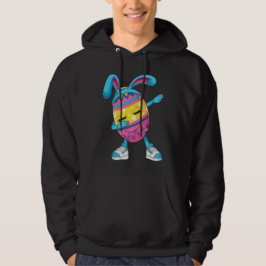 Funny Dabbing Easter Egg Apparel Bunny Easter Day  Hoodie (Vorderseite)