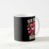 Funny Dabbing Heart 67 Bruh Six Seven Meme Valenti Kaffeetasse (VorderseiteRechts)