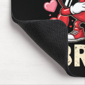Funny Dabbing Heart 67 Bruh Six Seven Meme Valenti Mousepad (Ecke)