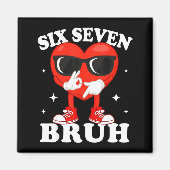 Funny Dabbing Heart Bruh 67 Meme Valentine's Day  Magnet (Vorne)
