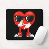 Funny Dabbing Heart Valentines Day 67 Six Seven Lo Mousepad (Mit Mouse)