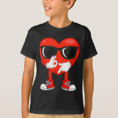 Funny Dabbing Heart Valentines Day 67 Six Seven Lo T-Shirt (Vorderseite)