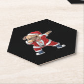 Funny Dabbing Hund Weihnachten Pajamas Geschenk fü Untersetzer (angewinkelt)