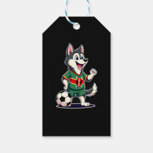 Funny Dabbing Husky Dog Kenya Football - Kenyan Fl Geschenkanhänger