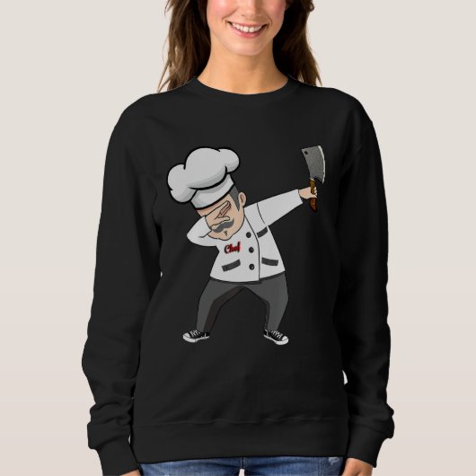 Funny Dabbing Koch TShirt Dab Koch Vater Geschenk (Vorderseite)