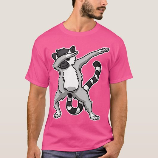 Funny Dabbing Lemur Dab Dance Cool Lemurs Lover T-Shirt (Vorderseite)