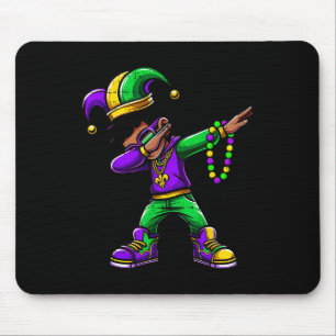 Funny Dabbing Mardi Gras für Black Boy Outfit Jest Mousepad