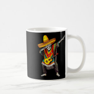 Funny Dabbing Mexican Skeleton Poncho Cinco De May Kaffeetasse