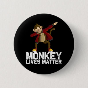 Funny Dabbing Monkey Button
