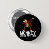 Funny Dabbing Monkey Button (Vorne & Hinten)